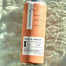 Load image into Gallery viewer, Tea with Tae - Peach & Apricot Green Iced Tea Can (12oz.) - Unsweetened