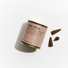 Load image into Gallery viewer, P.F. Candle Co. - Enoki Cedar - Alchemy Incense Cones
