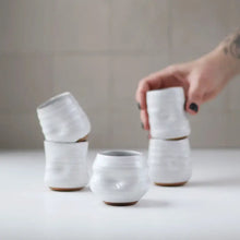 Load image into Gallery viewer, Gravesco Pottery - Artist Choice Little Sippers | Handmade Pottery Shot Cup: Off-White
