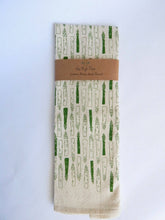 Load image into Gallery viewer, Asparagus Kitchen Towel, Handprinted Tea Towel
