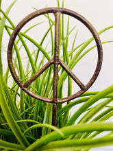 Load image into Gallery viewer, Peace Sign Plant Stake - Metal Garden or Plant Stakes for Pots!: 12"