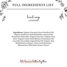 Load image into Gallery viewer, janegee - Lavender Liquid Hand Soap
