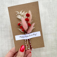 Load image into Gallery viewer, CA Studios - Valentine Mix Floral Bouquet Card With Real Flowers