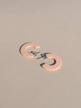 Load image into Gallery viewer, NAT + NOOR - Ray | Petal | Pink Hoop Earrings | New Thinner Style