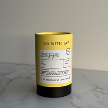 Load image into Gallery viewer, Tea with Tae - Lemon Ginger Herbal Mini Tube Gift (5 tea bags)
