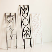 Load image into Gallery viewer, Pine & Sprout - Moon Phase Houseplant Trellis: Large / Black
