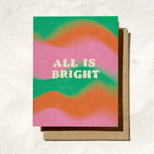 Load image into Gallery viewer, Daydream Prints - All Is Bright Holiday Card | Christmas Card | Psychedelic