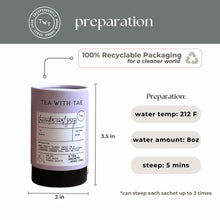 Load image into Gallery viewer, Lavender Earl Grey Black Tea Mini Tea Tube Gift (5 tea bags)