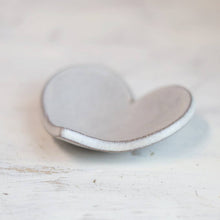 Load image into Gallery viewer, Gravesco Pottery - Handmade Heart-Shaped Trinket Dish in Cream VALENTINE'S DAY