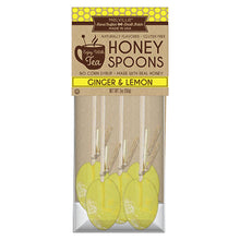 Load image into Gallery viewer, Honey Spoons - Ginger Lemon Honey Spoons: pack of 5