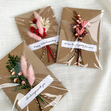Load image into Gallery viewer, CA Studios - Valentine Mix Floral Bouquet Card With Real Flowers