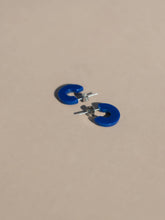 Load image into Gallery viewer, NAT + NOOR - Mali | Cobalt | Blue Hoop Earrings | New Thinner Style