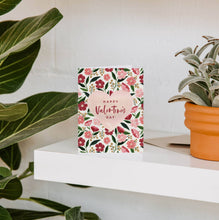 Load image into Gallery viewer, Paper Anchor Co. - Poppy Heart Valentine's Greeting Card | Love & Friendship