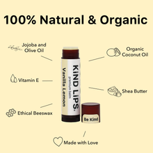 Load image into Gallery viewer, Kind Lips - Lip Balm, Vanilla Lemon