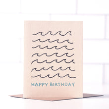 Load image into Gallery viewer, Daydream Prints - Happy Birthday Wave - Simple Beach Birthday Card
