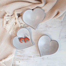 Load image into Gallery viewer, Gravesco Pottery - Handmade Heart-Shaped Trinket Dish in Cream VALENTINE'S DAY