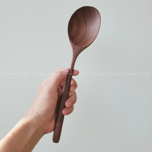 Load image into Gallery viewer, Spoon - Large Walnut Wooden Spoon - Kitchen Serving Utensils