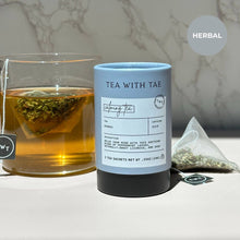 Load image into Gallery viewer, Calming Tea Herbal Rest Mini Tea Tube Gift (5 tea bags)