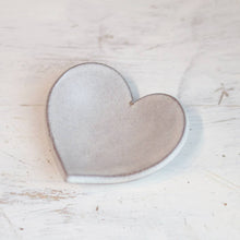 Load image into Gallery viewer, Gravesco Pottery - Handmade Heart-Shaped Trinket Dish in Cream VALENTINE'S DAY