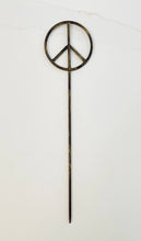 Load image into Gallery viewer, Peace Sign Plant Stake - Metal Garden or Plant Stakes for Pots!: 12"