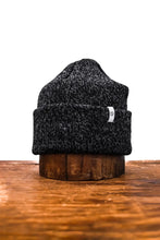 Load image into Gallery viewer, Upstate Stock - Black Melange Ragg Wool Beanie: One Size