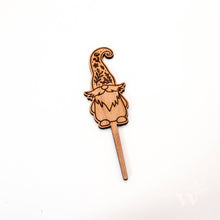 Load image into Gallery viewer, Wildewood Handcrafted Goods - Garden Gnome Modern Engraved Wood Plant Marker