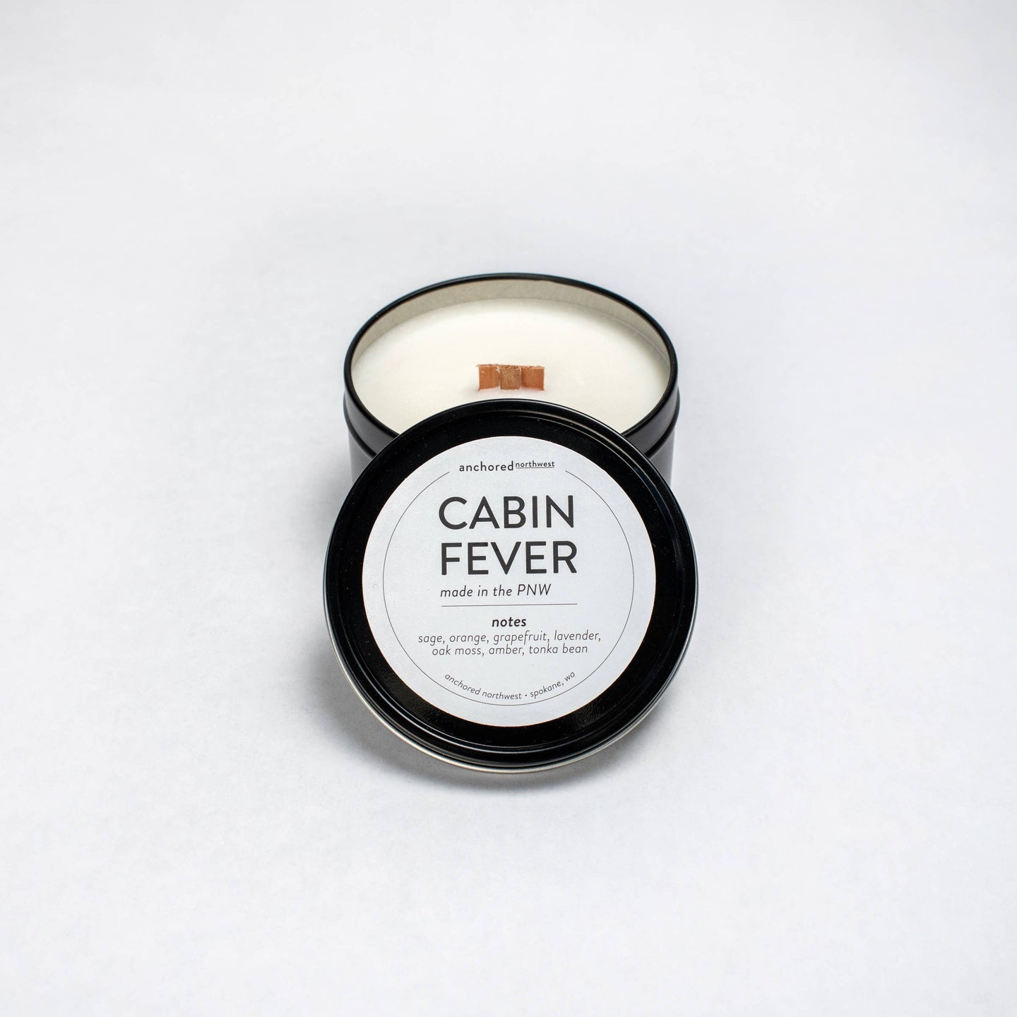 Cabin Fever Black Travel Tin