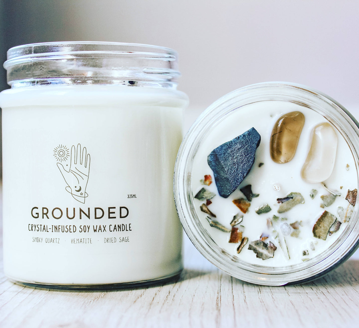 Healing Crystal Candle | Grounded Crystal Charge Candle