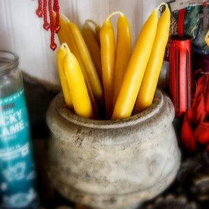 Dipped Beeswax Taper Candle