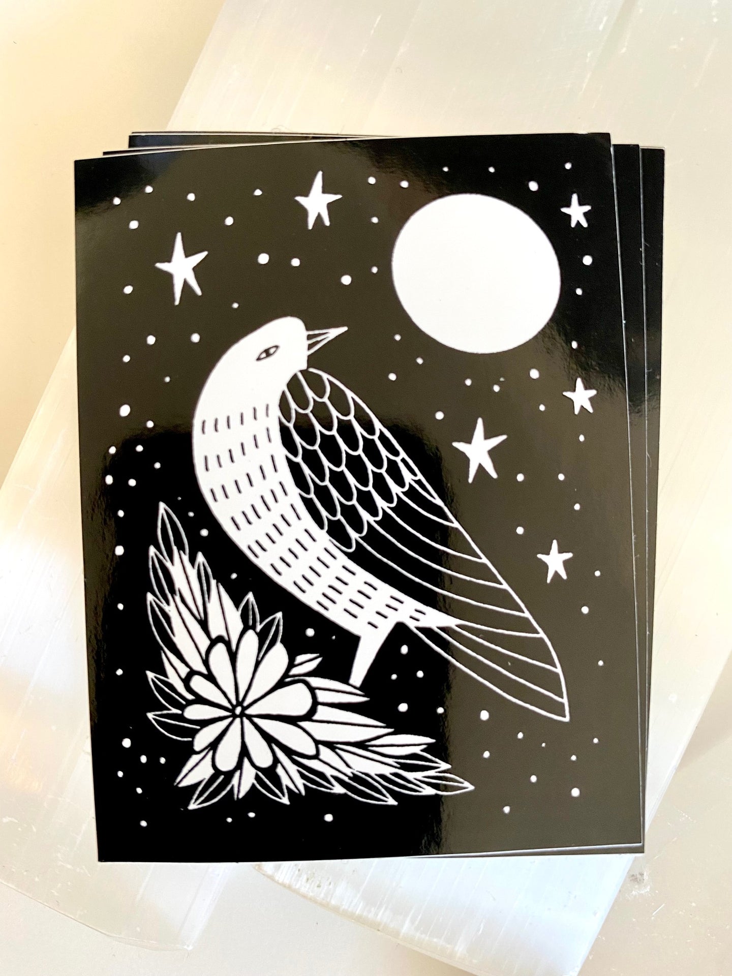 Sticker - Moon Bird by Kenley Darling