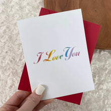 Load image into Gallery viewer, Big Moods - I Love You Pride Card
