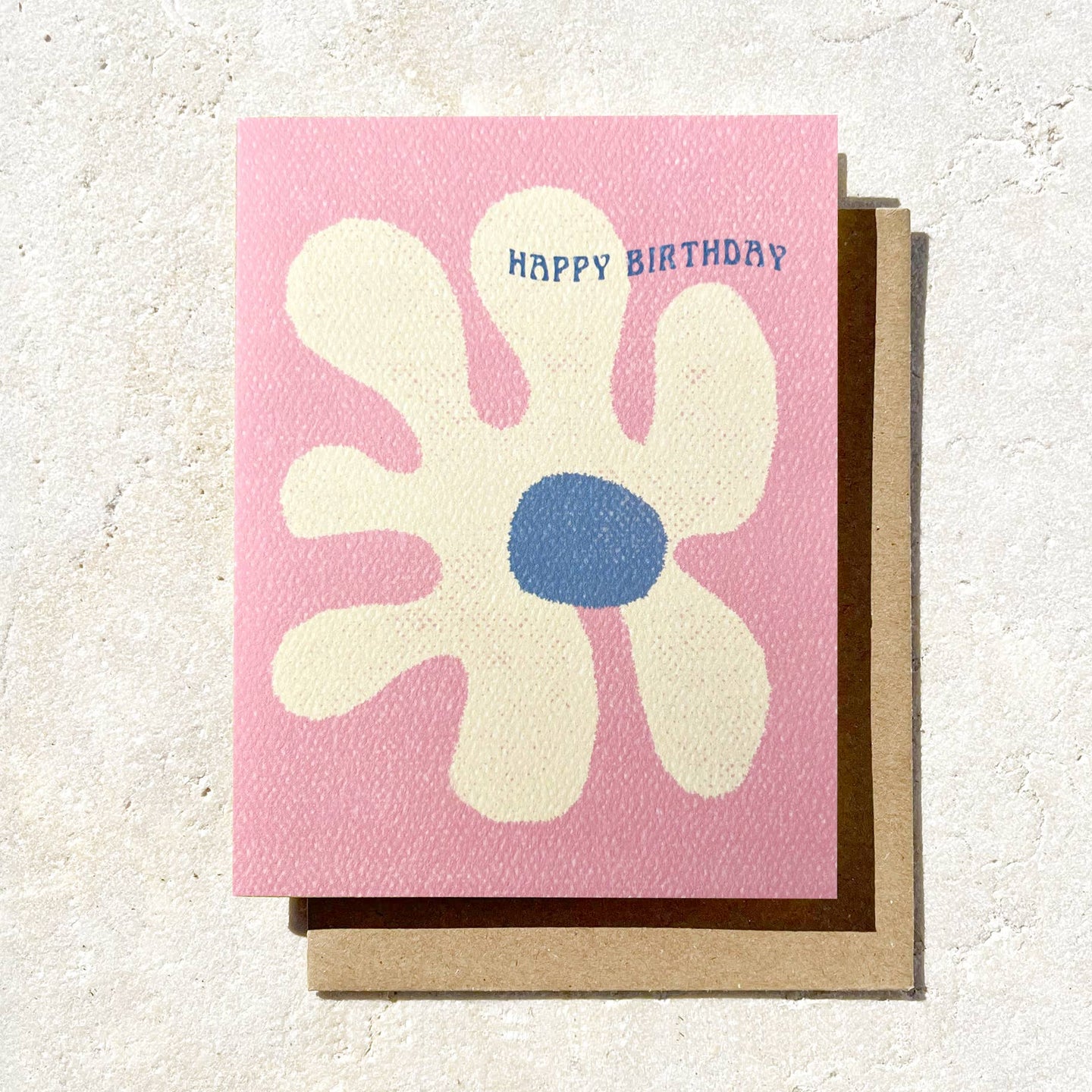 Daydream Prints - Happy Birthday - Abstract flower pink birthday card