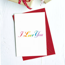 Load image into Gallery viewer, Big Moods - I Love You Pride Card
