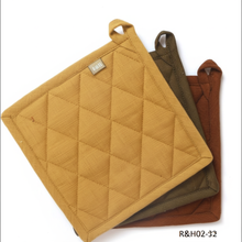 Load image into Gallery viewer, Raine &amp; Humble - Pot Holder / Trivet  - Muse - Mustard Yellow
