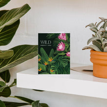 Load image into Gallery viewer, Paper Anchor Co. - Tropical Wild About You Love Greeting Card | Valentine's
