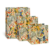 Load image into Gallery viewer, Red Cap Cards - Striped Florals gift bags: Large
