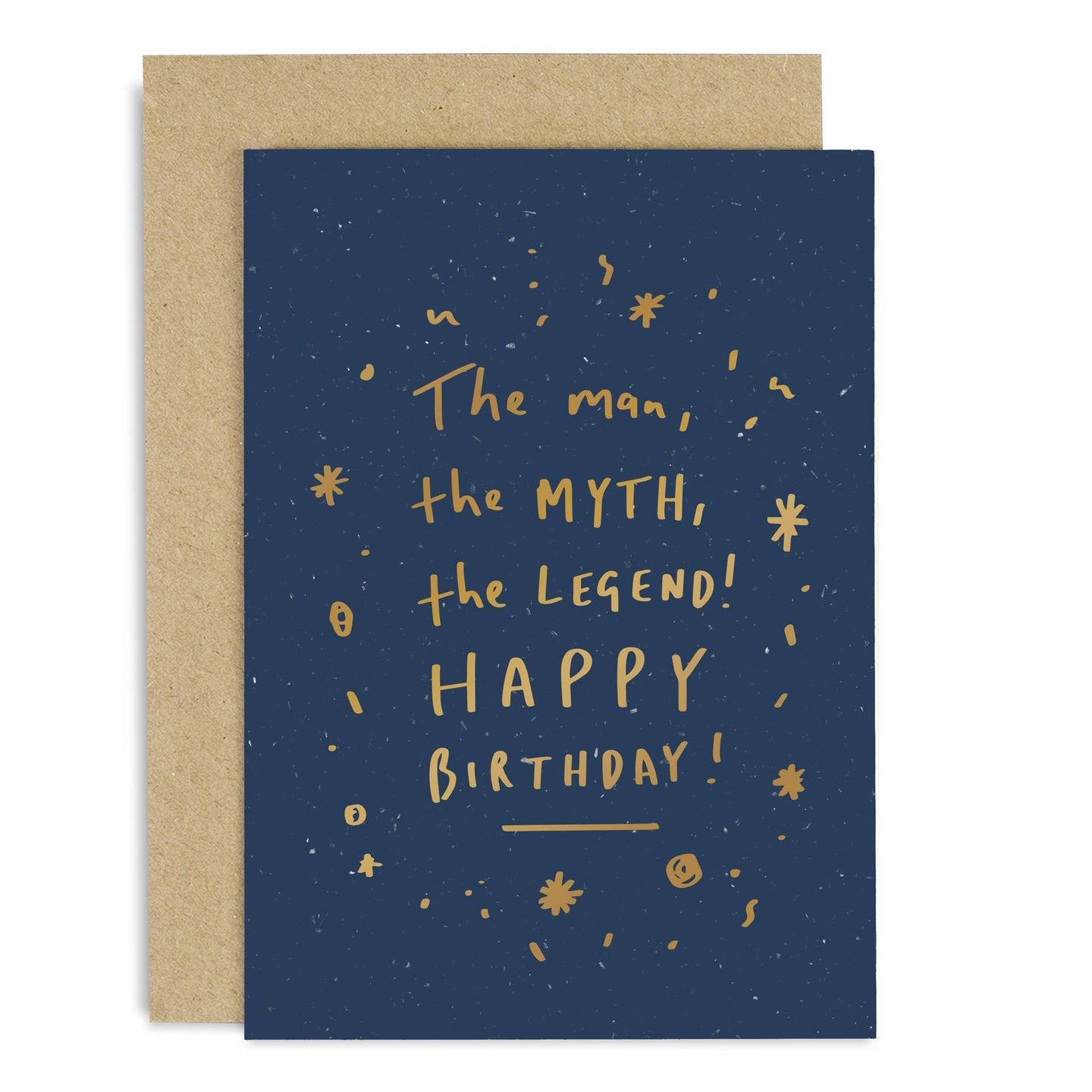 Man Myth Legend Birthday Copper Card: 105 x 150mm