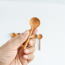 Load image into Gallery viewer, Spoon - Tiny Wooden Salt, Sugar Spoons - Measuring Spoons
