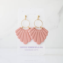 Load image into Gallery viewer, Nicole Christina Company - Polymer Clay Dangle Earrings-Willow: Duck Egg Blue
