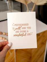Load image into Gallery viewer, Motherhood is Wild Greeting Card
