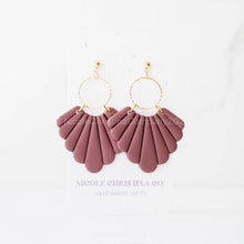 Load image into Gallery viewer, Nicole Christina Company - Polymer Clay Dangle Earrings-Willow: Dusty Lilac
