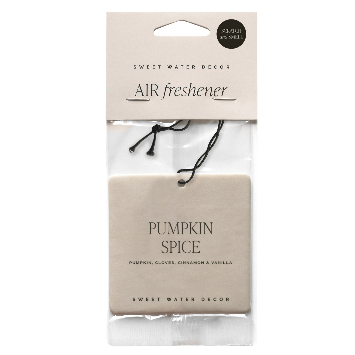 Sweet Water Decor - *NEW* Pumpkin Spice Hanging Air Freshener - Fall Decor