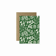 Load image into Gallery viewer, Mini Card - Green Vines Mini Greeting Card | Christmas Card
