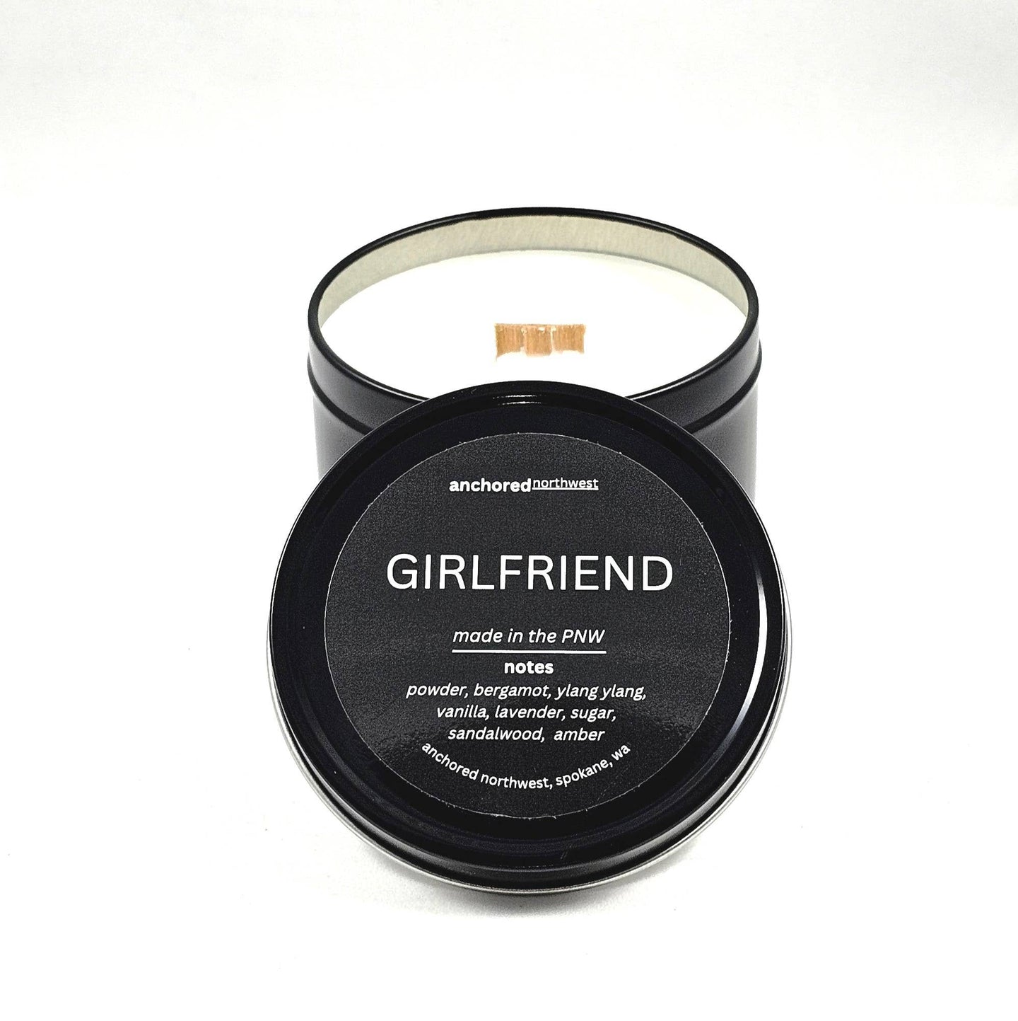 Girlfriend Travel Tin Soy Candle: 6oz