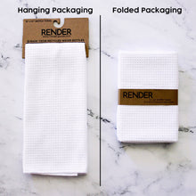 Load image into Gallery viewer, Green Checkers Dish Towel - 16&#39;&#39;x24&#39;&#39;: Folded Packaging

