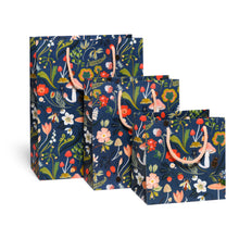 Load image into Gallery viewer, Red Cap Cards - Forest Blue gift bags: Large
