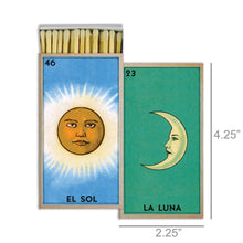 Load image into Gallery viewer, Moon Sun Matches El Sol and La Luna
