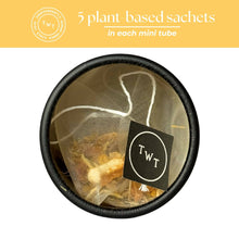 Load image into Gallery viewer, Tea with Tae - Turmeric Ginger Mini Tea Tube (5 tea bags)
