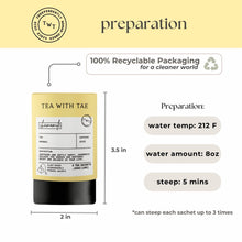Load image into Gallery viewer, Tea with Tae - Chamomile Mini Tea Tube (5 tea bags)
