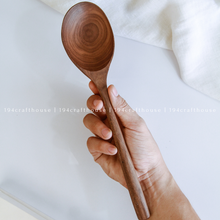 Load image into Gallery viewer, Spoon - Large Walnut Wooden Spoon - Kitchen Serving Utensils
